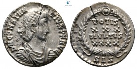 Constantius II AD 337-361. Siscia. Siliqua AR