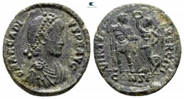 Arcadius AD 383-408. Constantinople. Follis Æ