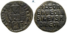 Leo VI the Wise AD 886-912. Constantinople Follis Æ