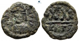 Heraclius AD 610-641. Carthage. Half follis Æ