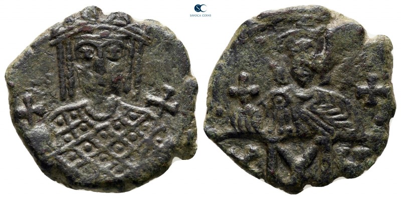Constantine VI with Irene AD 780-797. Constantinople
Follis Æ

19 mm., 3,89 g...