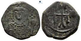 Manuel I Comnenus AD 1143-1180. Uncertain mint. Half tetarteron Æ