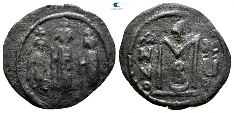 AD 637-643. Time of the Rashidun. uncertain mint in Cyprus
Fals Æ

25 mm., 3,...