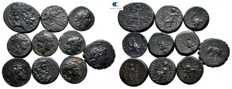 Lot of ca. 10 greek bronze coins / SOLD AS SEEN, NO RETURN!

very fine