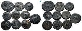 Lot of ca. 10 greek bronze coins / SOLD AS SEEN, NO RETURN!very fine
