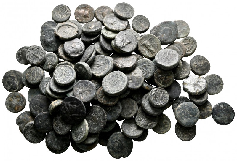 Lot of ca. 130 greek bronze coins / SOLD AS SEEN, NO RETURN!

nearly very fine