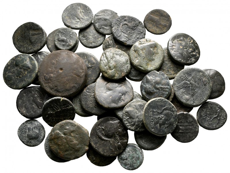 Lot of ca. 43 greek bronze coins / SOLD AS SEEN, NO RETURN!

nearly very fine