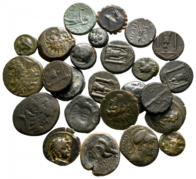 Lot of ca. 25 greek bronze coins / SOLD AS SEEN, NO RETURN!

very fine