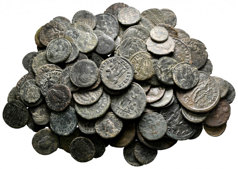 Lot of ca. 140 roman bronze coins / SOLD AS SEEN, NO RETURN!

very fine