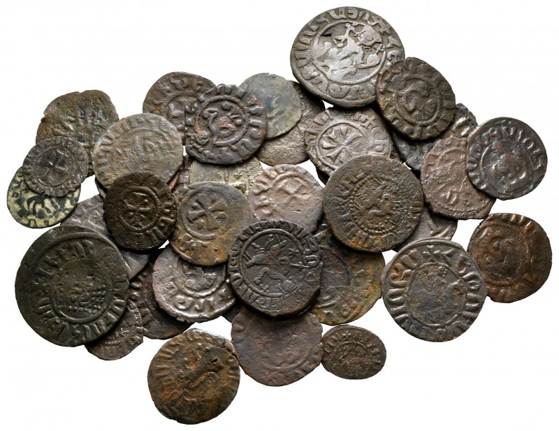 Lot of ca. 38 medieval bronze coins / SOLD AS SEEN, NO RETURN!

very fine