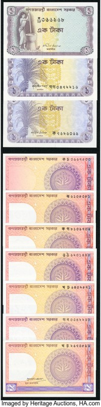 Bangladesh Group Lot of 43 Examples About Uncirculated-Crisp Uncirculated. Stapl...