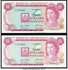 Bermuda Bermuda Government 5 Dollars 1970 Pick 24a Two Consecutive Examples Crisp Uncirculated. 

HID09801242017

© 2020 Heritage Auctions | All Right...