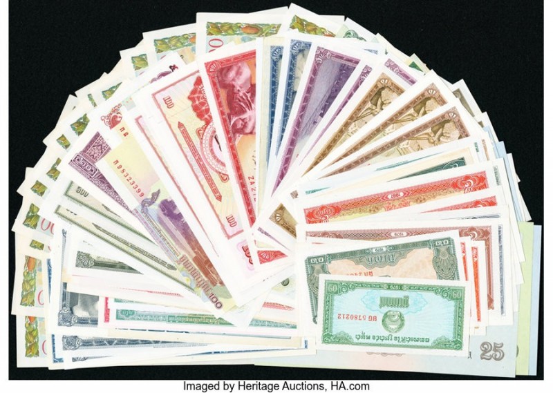 World (Cambodia, Mongolia, Yugoslavia and More) Group Lot of 112 Examples Fine-C...