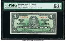 Canada Bank of Canada $1 2.1.1937 Pick 58a BC-21a PMG Choice Uncirculated 63 EPQ. 

HID09801242017

© 2020 Heritage Auctions | All Rights Reserve