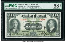 Canada Montreal, PQ- Bank of Montreal $10 2.1.1931 Pick S554 Ch.# 505-58-04 PMG Choice About Unc 58 EPQ. 

HID09801242017

© 2020 Heritage Auctions | ...