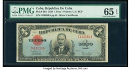 Cuba Republica de Cuba 1 Peso 1938 Pick 69d PMG Gem Uncirculated 65 EPQ. 

HID09801242017

© 2020 Heritage Auctions | All Rights Reserve