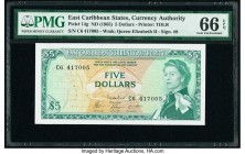 East Caribbean States Currency Authority 5 Dollars ND (1965) Pick 14g PMG Gem Uncirculated 66 EPQ. 

HID09801242017

© 2020 Heritage Auctions | All Ri...
