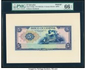El Salvador Banco Occidental 5 Colones ND (1926-29) Pick S195fp Proof PMG Gem Uncirculated 66 EPQ. 

HID09801242017

© 2020 Heritage Auctions | All Ri...