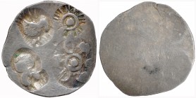 Punch Marked Silver Half Karshapana Coin of Vanga Janapada.