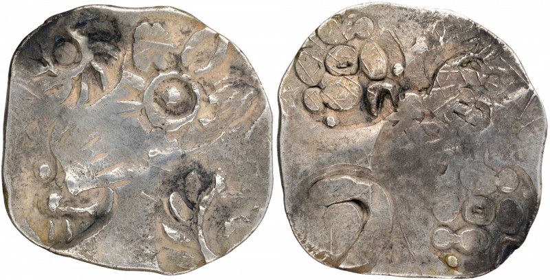 Ancient India
Punch-Marked Coins 
10 Vatsa Janapada (BC 500-410) 
Karshapana...