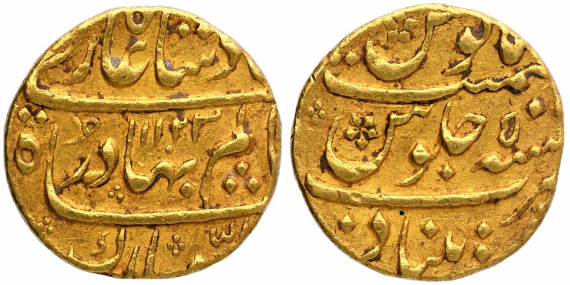 Mughal Coins
12. Shah Alam Bahadur (1707-1712)
Mohur 1
Shah Alam Bahadur, Khu...