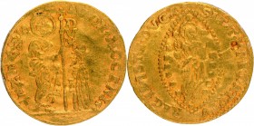 Gold One Zecchino Coin of Italy.