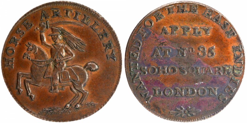 Tokens 
Token, East India Company, Bengal Presidency, Copper Recruiting Token, ...