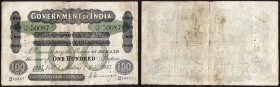 Uniface One Hundred Rupees Note of King George V Signed by H. Denning of 1925 of Madras Circle.