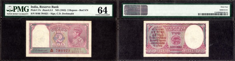 British INDIA Notes
K.G.VI
2 Rupees 5
British India, 1949, King George VI, 2 ...