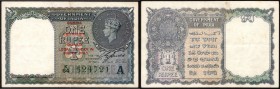Burma One Rupee Bank Note of King George VI Signed by C.E. Jones of 1947.