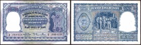 First Issue One Hundred Rupees Bank Note Signed by B. Rama Rao of Republic India of 1950.