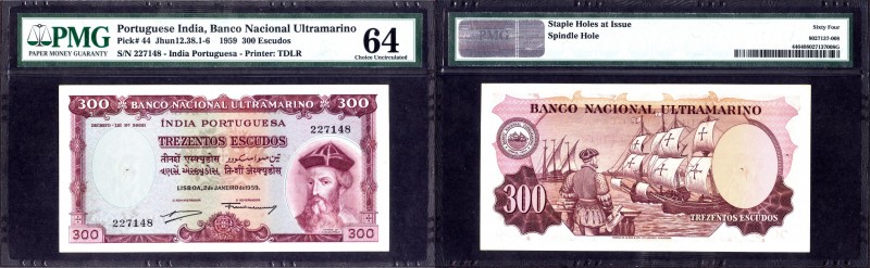 Portuguese India
Indo Portuguese, 1959, 300 (Trezentos) Escudos, Banco Nacional...