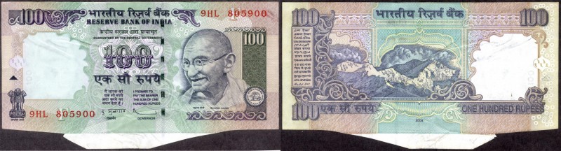 Republic India
0100 Rupees
Republic India, 2009, Error 100 Rupees, Signed by D...