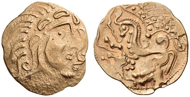 GAUL, Northeast. The Parisii. Circa 70-60 BC. Stater (Gold, 24mm, 6.99 g 2), Cla...