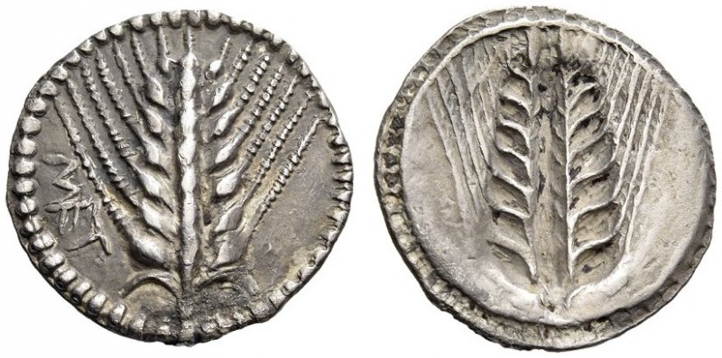 LUCANIA, Metapontum. Circa 540-510 BC. Drachm or Third Stater (Silver, 17mm, 2.7...