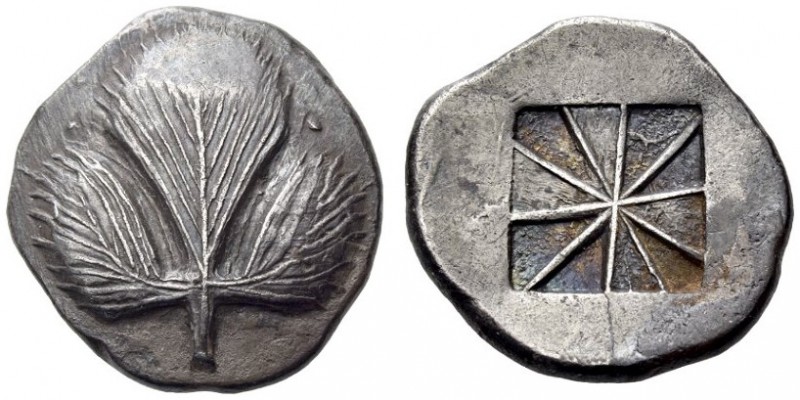 SICILY, Selinos. Circa 540-515 BC. Didrachm (Silver, 22mm, 8.81 g). Wild parsley...