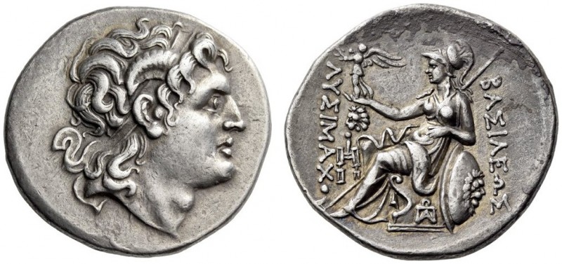 KINGS of THRACE, Lysimachos, 305-281 BC. Tetradrachm (Silver, 30mm, 16.89 g 2), ...