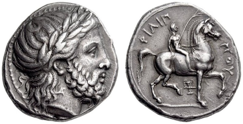 KINGS of MACEDON, Philip II, 359-336 BC. Tetradrachm (Silver, 23mm, 14.50 g 12),...