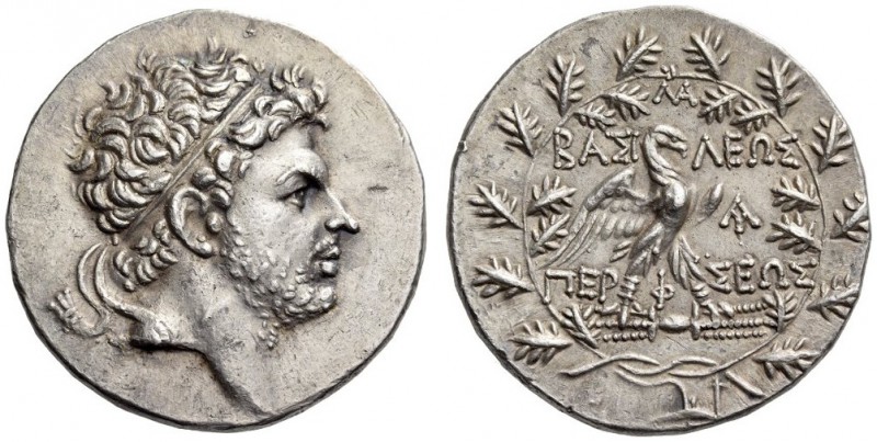 KINGS of MACEDON, Perseus, 179-168 BC. Tetradrachm (Silver, 30mm, 15.76 g 12), P...