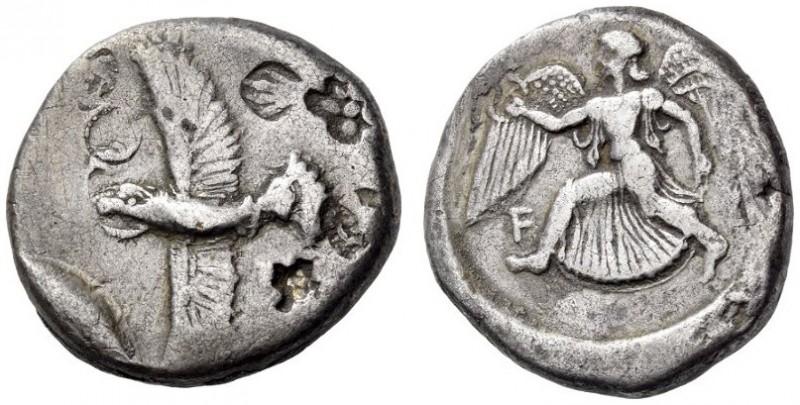 ELIS, Olympia. 78th-82nd Olympiad, 468-452 BC. Stater (Silver, 23mm, 11.50 g 5),...