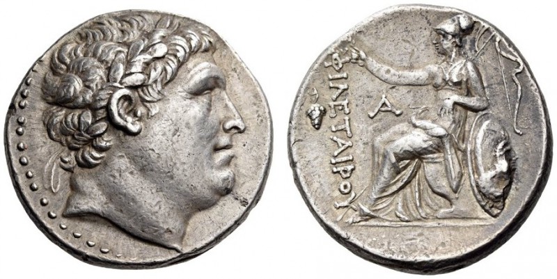 KINGS of PERGAMON, Eumenes I, 263-241 BC. Tetradrachm (Silver, 26mm, 16.96 g 1),...