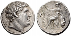 KINGS of PERGAMON, Eumenes I, 263-241 BC. Tetradrachm (Silver, 26mm, 16.96 g 1), c. 255/50-241. Laureate head of Philetairos to right. Rev. ΦΙΛΕΤΑΙΡΟΥ...