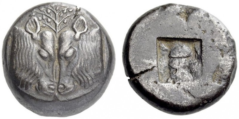 LESBOS, Unattributed early mint. Circa 500-450 BC. Stater (Billon, 19mm, 11.09 g...