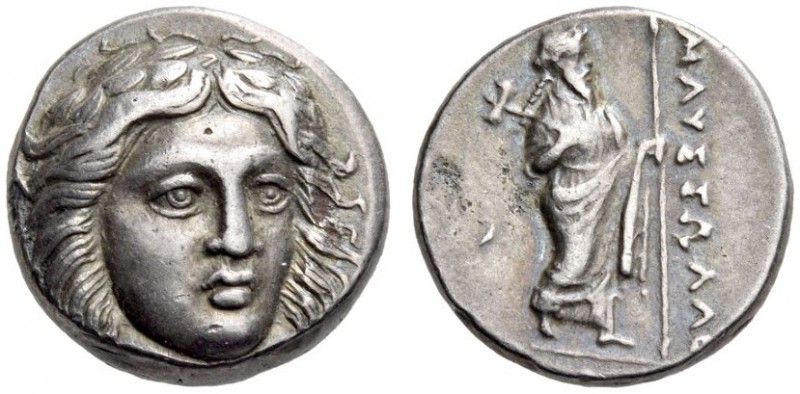 SATRAPS of CARIA, Maussolos, Circa 377/6-353/2 BC. Drachm (Silver, 14mm, 3.70 g ...