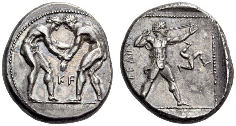 PAMPHYLIA, Aspendos. Circa 380/75-330/25 BC. Stater (Silver, 23mm, 10.95 g 7). T...
