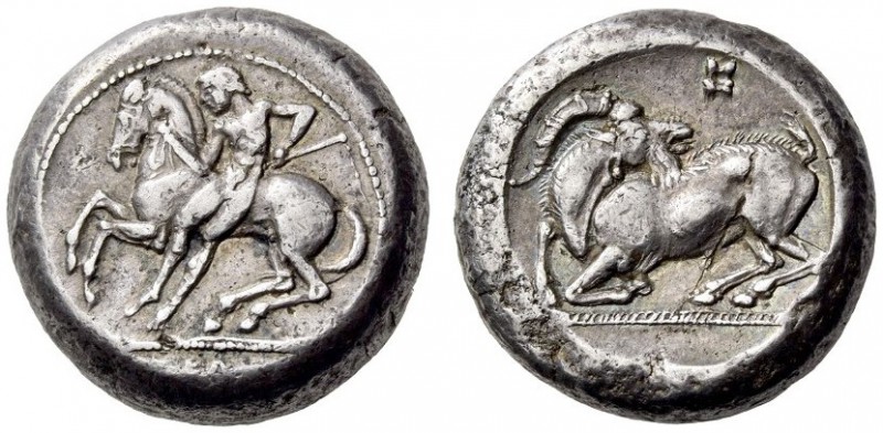 CILICIA, Kelenderis. Circa 430-420 BC. Stater (Silver, 18mm, 10.70 g 10). Youthf...