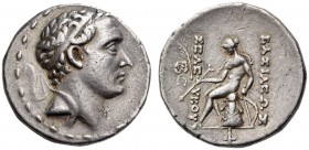SELEUKID KINGS, Seleukos IV Philopator, 187-175 BC. Tetradrachm (Silver, 26mm, 17.08 g 12), Antioch. Diademed head of Seleukos IV to right. Rev. ΒΑΣΙΛ...