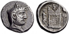 KINGS of PERSIS, Autophradates (Vadfradad) II, early-mid 2nd century BC. Tetradrachm (Silver, 24mm, 16.51 g 8), Istakr/Persepolis. Bearded head of Vad...