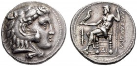 PTOLEMAIC KINGS of EGYPT, Ptolemy I Soter, as satrap, 323-305 BC. Tetradrachm (Silver, 27mm, 17.29 g 12), Memphis, 323-316. Head of Herakles to right,...