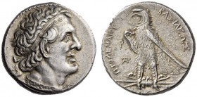 PTOLEMAIC KINGS of EGYPT, Ptolemy I Soter, 305-282 BC. Tetradrachm (Silver, 25mm, 14.30 g 12), signed by D..., Alexandria, 300-285. Diademed head of P...